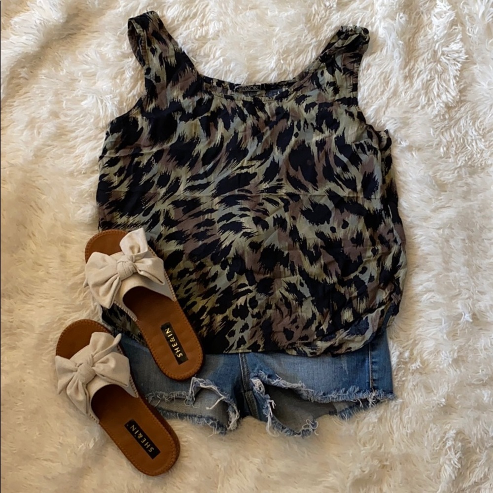 Animal print tank